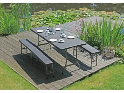 Garden Pleasure Gartenmöbel-Sets|Tisch-Set Ventana 3-teilig