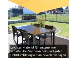 Toldoro Sonnensegel|Sonnensegel Dreieck 5,6x5,6x5,6m UPF50+ PES Regendicht UV-Schutz Sonnenschutz Terrasse Garten