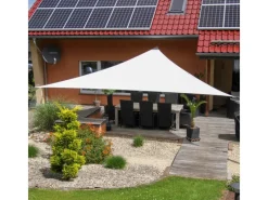 Toldoro Sonnensegel|Sonnensegel Dreieck 4x4x5,6m UPF50+ PES Regendicht UV-Schutz Sonnenschutz Terrasse Garten