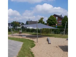 Toldoro Sonnensegel|Sonnensegel Dreieck 4x4x5,6m HDPE Luft & Wasserdurchlässig UV-Schutz Garten