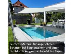 Sonnensegel Dreieck 5x5x7,1m UPF50+ PES Regendicht UV-Schutz Sonnenschutz Terrasse Garten*Toldoro