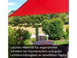 Sonnensegel Dreieck 4,6x4,6x4,6m UPF50+ PES Regendicht UV-Schutz Sonnenschutz Terrasse Garten*Toldoro