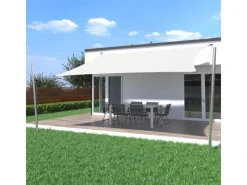 Toldoro Sonnensegel|Sonnensegel Komplettset 5,6x5,6m UPF50+ mit Befestigungsmaterial Halterung Pfosten Mast & Zubehör Regendicht UV-Schutz Sonnenschutz