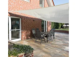 Toldoro Sonnensegel|Sonnensegel Komplettset 5,6x5,6m UPF50+ mit Befestigungsmaterial Halterung Pfosten Mast & Zubehör Regendicht UV-Schutz Sonnenschutz