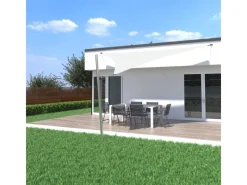 Sonnensegel Komplettset 5x5x5m UPF50+ mit Befestigungsmaterial Halterung Pfosten Mast & Zubehör Regendicht UV-Schutz Sonnenschutz*Toldoro Sale