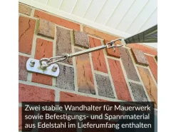 Sonnensegel Komplettset 4,6x4,6x4,6m UPF50+ mit Befestigungsmaterial Halterung Pfosten Mast & Zubehör Regendicht Sonnenschutz*Toldoro Online