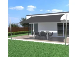 Toldoro Sonnensegel|Sonnensegel Komplettset 4,5x3,5m UPF50+ mit Befestigungsmaterial Halterung Pfosten Mast & Zubehör Regendicht UV-Schutz Sonnenschutz