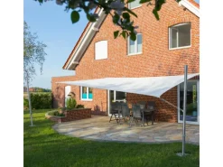 Sonnensegel Quadrat 4x4m UPF50+ PES Regendicht UV-Schutz Sonnenschutz Terrasse Garten*Toldoro Best