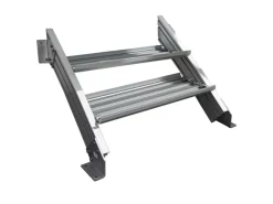 Treba Outdoor Whirlpools|Außentreppe Alaska 3 mit 2 Stufenwanne 80 cm x 30,7 cm Aluminium