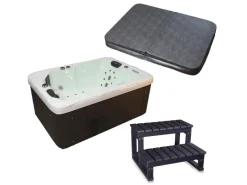 Outdoor Whirlpool Levanzo Inkl Heizung Hydromassage Bluetooth Und Farblicht 190X135Cm 450 Liter*Tronitechnik Discount