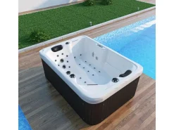 Outdoor Whirlpool Levanzo Inkl Heizung Hydromassage Bluetooth Und Farblicht 190X135Cm 450 Liter*Tronitechnik Discount