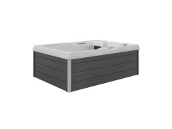 Outdoor Whirlpool Spa Elba  Aussen Badewanne Weiss 210Cm X 150Cm Mit Heizung Hydromassage Bluetooth*Tronitechnik Best