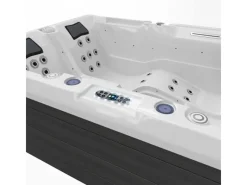 Outdoor Whirlpool Spa Elba  Aussen Badewanne Weiss 210Cm X 150Cm Mit Heizung Hydromassage Bluetooth*Tronitechnik Best