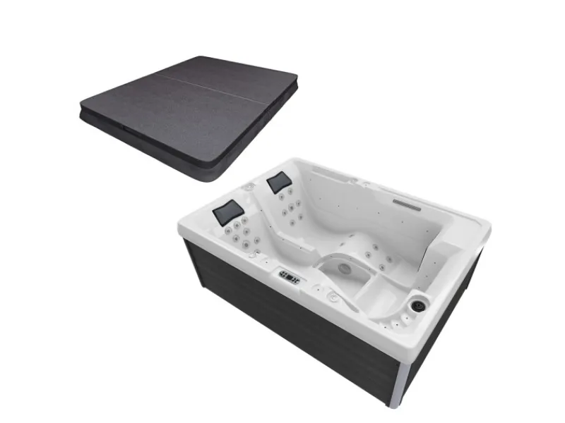 Outdoor Whirlpool Spa Elba Aussen Weiss 210Cm X 150Cm Heizung Hydromassagebluetoothinkl Thermoabdeckung*Tronitechnik