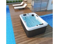 Tronitechnik Outdoor Whirlpools|Outdoor Whirlpool Levanzo Inkl Heizung Hydromassage Bluetooth Und Farblicht 190X135Cm 450 Liter