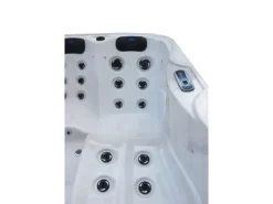 Tronitechnik Outdoor Whirlpools|Outdoor Whirlpool Spa Tino Pro Mit Isolierung Weiss Silber Marmoriert  195Cm X 127Cm Heizung Hydromassage