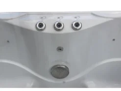 Tronitechnik Outdoor Whirlpools|Outdoor Whirlpool Spa Tino Pro Mit Isolierung Weiss Silber Marmoriert  195Cm X 127Cm Heizung Hydromassage