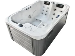 Tronitechnik Outdoor Whirlpools|Outdoor Whirlpool Spa Tino Pro Mit Isolierung Weiss Silber Marmoriert  195Cm X 127Cm Heizung Hydromassage