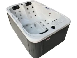 Tronitechnik Outdoor Whirlpools|Outdoor Whirlpool Spa Tino Pro Mit Isolierung Weiss Silber Marmoriert  195Cm X 127Cm Heizung Hydromassage