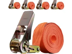 TRUTZHOLM Quads|4 Stück Spanngurte mit Ratsche 6m 1000kg 1 Teilig zur Ladungssicherung