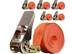 TRUTZHOLM Wassersport|Quads|5 Stück Spanngurte mit Ratsche 6m 1000kg 1 Teilig zur Ladungssicherung