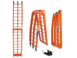TRUTZHOLM Quads|Motorroller|1 x Auffahrrampe Klappbar 180 cm Traglast 340 kg Orange