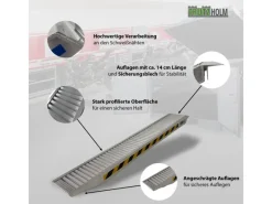 1 x Profi Schwerlastrampe 212cm Traglast 1900 kg Alu Grau*TRUTZHOLM Discount