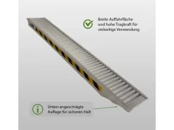 1 x Profi Schwerlastrampe 212cm Traglast 1900 kg Alu Grau*TRUTZHOLM Discount