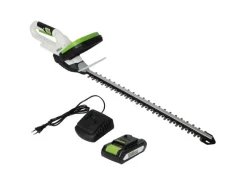 TRUTZHOLM Heckenscheren|Akku Heckenschere 20V 2Ah 520mm Schnittlänge mit Akku und Schnellladegerät