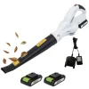 TRUTZHOLM Laubbläser|Akku Laubbläser 20V mit 2000mAh mit 2 Akkus und Ladegerät