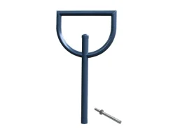 Fahrradanlehnbügel 118 x 56 cm Stahl Durchmesser 60 mm Typ D*TRUTZHOLM Discount