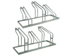 TRUTZHOLM Fahrräder|Fahrradständer Für 6 Fahrräder Höhenversetzt 210 x 45 cm Stahl