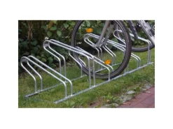 TRUTZHOLM Fahrräder|Fahrradständer Für 6 Fahrräder Höhenversetzt 210 x 45 cm Stahl
