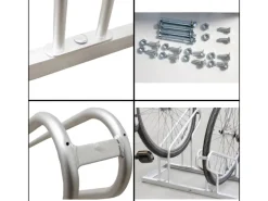 TRUTZHOLM Fahrräder|Fahrradständer für 12 Fahrräder Höhenversetzt 420x45 cm Stahl