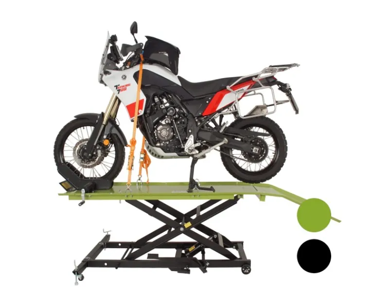 Hydraulische Motorradhebebühne XL 560 kg Breite 60,5 cm Schwarz Grün*TRUTZHOLM New