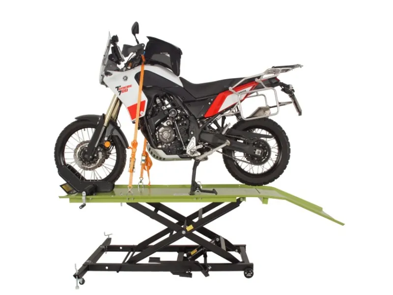 Hydraulische Motorradhebebühne XL 560 kg Breite 60,5 cm Schwarz Grün*TRUTZHOLM New