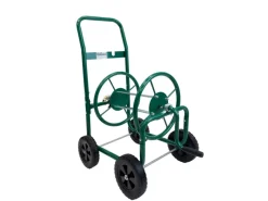 Schlauchwagen Basic 4 Räder 95,5x58 cm Stahl Für 50 m 3/4 Zoll Gartenschlauch Grün*TRUTZHOLM Online