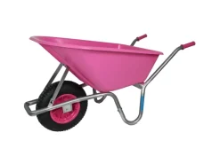 Schubkarre 100L Tragkraft 250 kg Kunststoffmulde Pink*TRUTZHOLM New