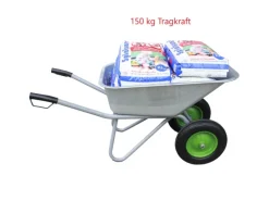 TRUTZHOLM Streuwagen|Schubkarre Zweiradkarre 2 Rad PU Rad 150l Traglast 150kg