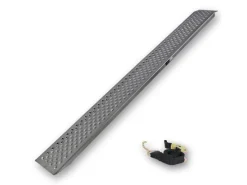 1x Auffahrrampe Leichte Ausführung 200 x 21,5 cm 200kg Grau*TRUTZHOLM Sale