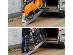 1x Auffahrrampe Leichte Ausführung 200 x 21,5 cm 200kg Grau*TRUTZHOLM Sale