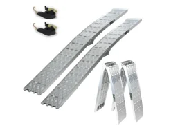 2x Auffahrrampe Klappbar 226 cm Traglast 1360 kg Grau*TRUTZHOLM New