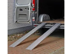 TRUTZHOLM Quads|Motorroller|2x Auffahrrampe 200 cm Tragkraft 400 kg Alu Grau