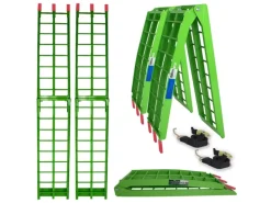 2x Auffahrrampe Klappbar 180 cm Traglast 680 kg Grün*TRUTZHOLM New