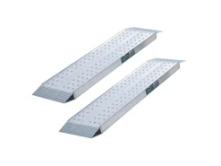 TRUTZHOLM Quads|2x Auffahrrampen 150x28 cm Traglast 540 kg Alu Grau