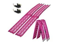 TRUTZHOLM Quads|2x Auffahrrampen Klappbar 228 cm Traglast 680 kg Pink