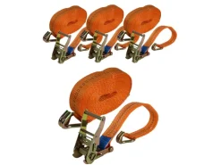 4x Profi Ratschen Spanngurt 2 Teilig 6m 2t 2000kg TÜV GS ORANGE*TRUTZHOLM Online