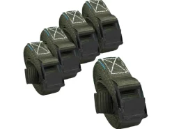 TRUTZHOLM Wassersport|Quads|5x Profi Spanngurt Klemmschloss Auto 1 Teilig 2,5m 250 kg Anthrazit