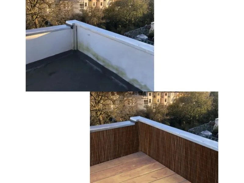 urfence Balkonsichtschutz|Sichtschutz Weide 100 x 500 cm Braun