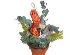 Vasen-Grabstrauß Nobilis 18 cm Rot* Hot